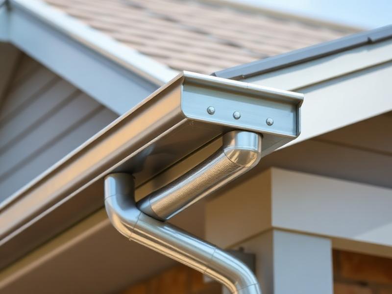 Instalação de calha residencial em fachada moderna